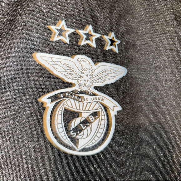Men SL Benfica black Training Jacket full Zipped sports size Small S - Picture 5 of 5